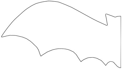 bat wings cut  template