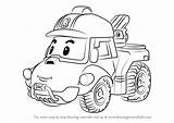 Poli Robocar Bucky Drawing Draw Step Tutorials Drawingtutorials101 Drawings Cartoon Learn Getdrawings Paintingvalley sketch template