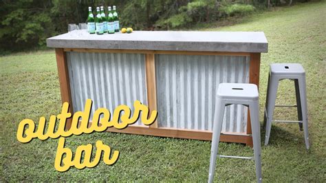 build  outdoor bar woodshop mike