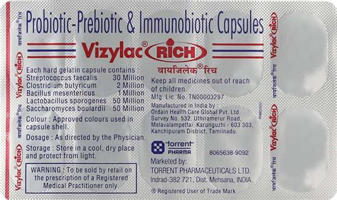buy vizylac rich strip   capsules   upto    pharmeasy