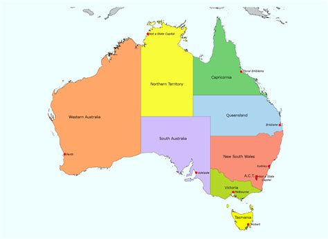large detailed administrative map  australia australia oceania
