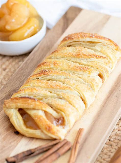 braided apple puff pastry tornadough alli