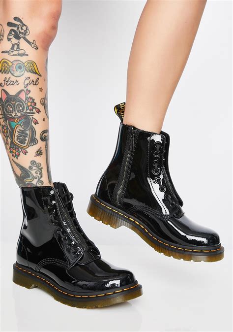 pascal front zip patent boots patent boots boots patent leather boots