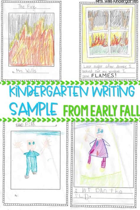 kindergarten writing sample  fall modeled writing lesson ideas