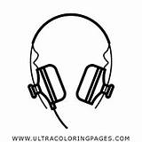 Auriculares sketch template