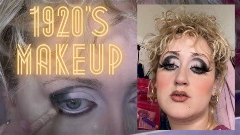 trying 1920 s downturned eye makeup brittany broski youtube