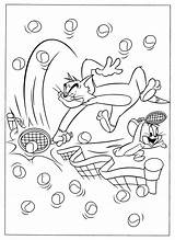 Jerry Tom Coloring Pages Tennis Und Malvorlagen Animated Coloringpages1001 sketch template