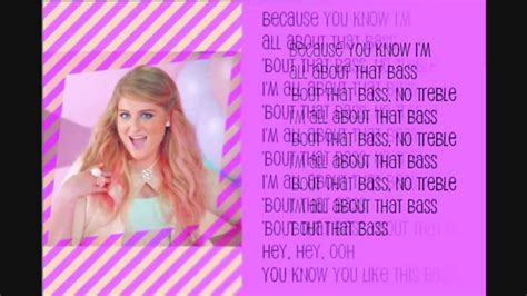 [lyrics] Meghan Trainor All About That Bass Youtube
