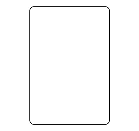 blank playing card template