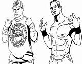 Wwe Lesnar Brock Coloring Pages Cena John Getdrawings Drawing Randy sketch template