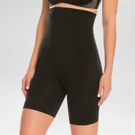 assets by spanx women s remarkable results high waist mid thigh shaper