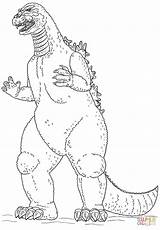 Coloring Godzilla Pages Library Clipart Easy Printable sketch template