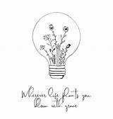 Drawings Lightbulb Planted sketch template