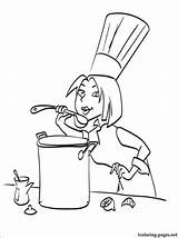 Chef Coloring Ratatouille Girl Pages Getcolorings Printable Color Getdrawings sketch template