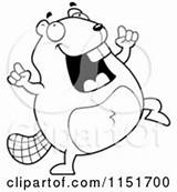 Beaver Dancing Clipart Vector Rf Illustrations Royalty Thoman Cory sketch template