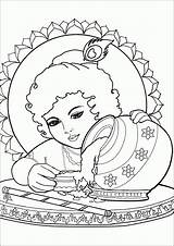 Krishna Baby Drawing Lord Colour Wallpaper Getdrawings Colours sketch template