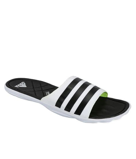 adidas white adipure daily wear slippers