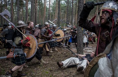lord of the rings fans get together in czech forest to re enact climactic battle daily mail online
