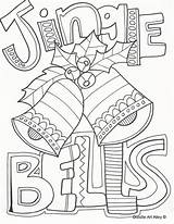 Coloring Jingle Getdrawings Bells Pages sketch template