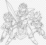 Gohan Goten Goku Trunks Favpng sketch template
