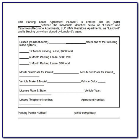 printable fill  parking parking permit template excel