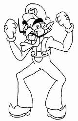 Waluigi Wario Luigi sketch template