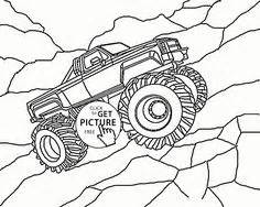 monster truck iron man coloring page  kids transportation coloring