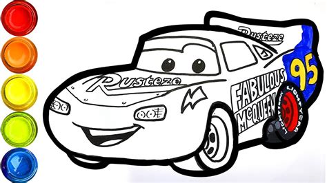 lightning mcqueen coloring pages draw  car fabulous lightning mcqueen  kids cars  coloring