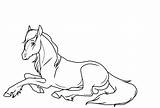 Drawings Horse Down Lying Coloring Pages Easy Sketches Drawing Horses Sketch Mare Unicorn Choose Board Colouring sketch template