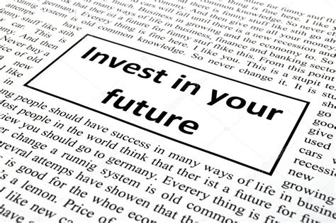 investeren  je toekomst stockfoto  gunnar