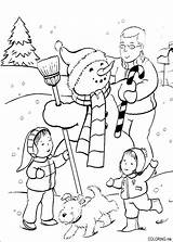 Coloring Pages Winter sketch template