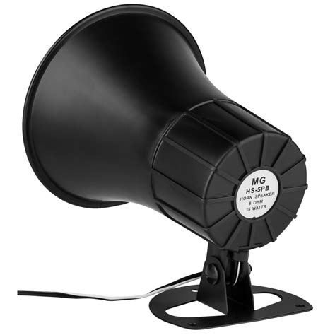 indoor outdoor horn speaker black