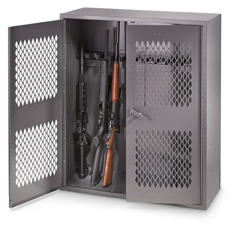 hq issue metal gun locker 36 w x 42 h 662978 gun cabinets and racks