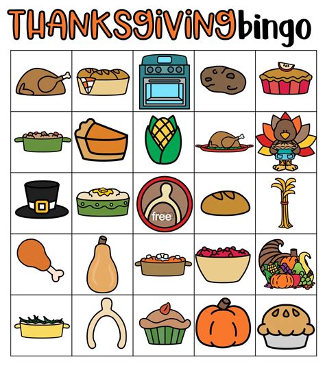printable thanksgiving bingo sheets     printablee