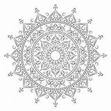 Mandala Islamic Coloring Premium Sketch Vector sketch template