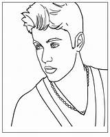 Justin Bieber Coloring Pages Colouring Books Printable Popular sketch template