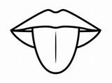 Clipart Tongue Clipground Clip sketch template