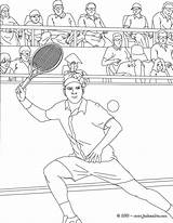 Joueur Tennisspieler Federer Sport Ausmalen Colorier Macht Hellokids Danieguto Kleurplaten sketch template