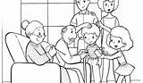 Family Coloring Pages Colouring Preschool Preschoolers Print Color Template Getcolorings Printable Families Easy Templates sketch template