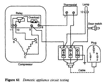 domestic refrigerator wiring diagram