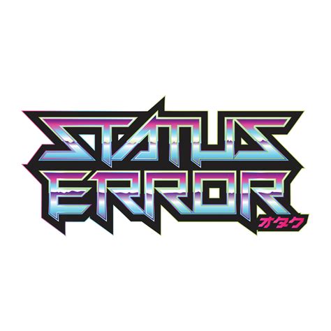 status error logo sticker chrome