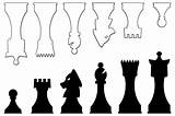 Chess Ajedrez Schach Schachfiguren Basteln Mit Tactics Schule sketch template