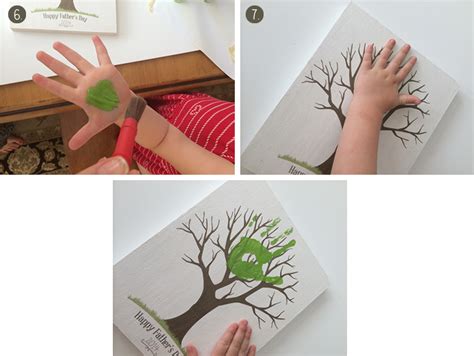 fathers day gift idea handprint tree  printable creative
