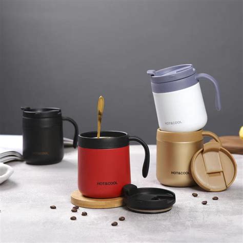 350ml double wall stainless steel thermos coffee mug portable car