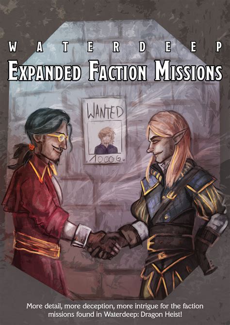 waterdeep expanded faction missions  homebrewery
