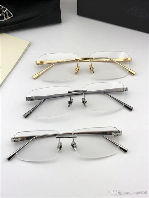 2020 fashion brand prescription eyeglasses the visual rimless frame