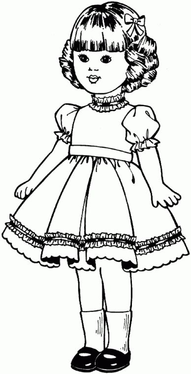 printable doll coloring pages printable templates