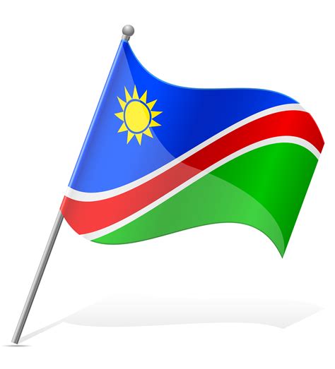 flag  namibia vector illustration  vector art  vecteezy
