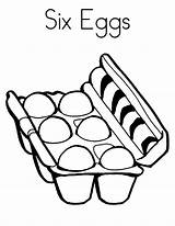 Coloring Egg Chicken Pages Six Netart Fried Dynamite sketch template