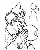 Clown Coloring Clowns Pages Kleurplaten Circus Kleurplaat Carnival Ballon Faces Balloons Blowing Clipart Vorlagen Ausmalen Printable Popular Clip Fun Library sketch template